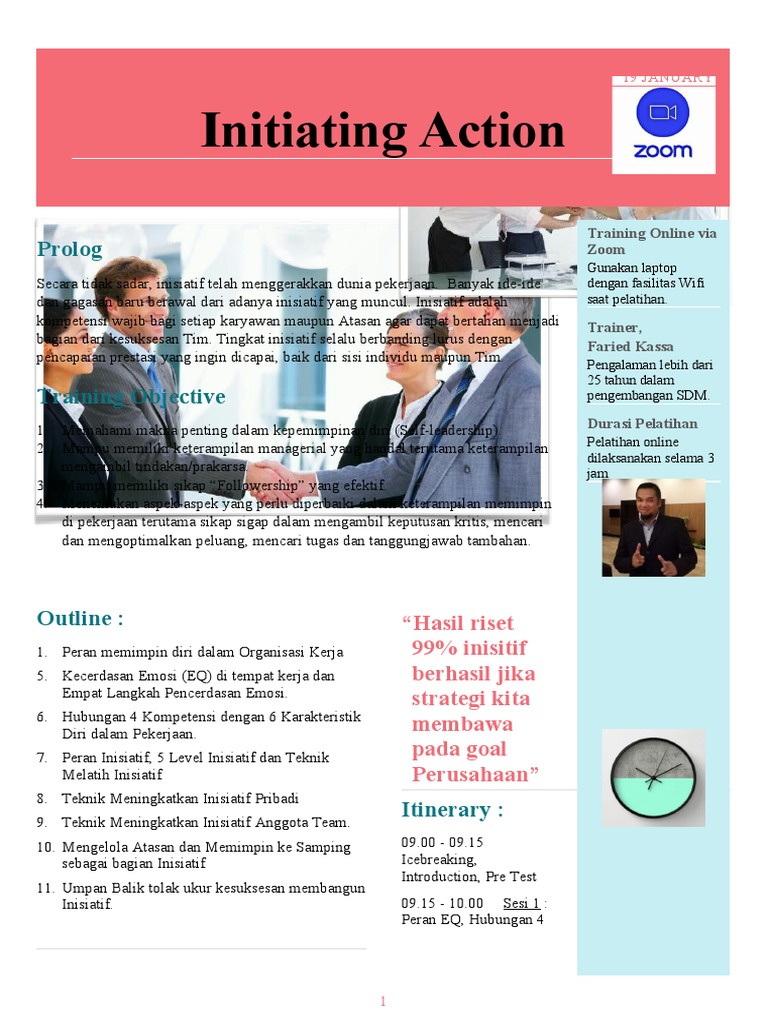 Initiating Action PAS - Online 2021 | PDF