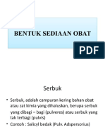 Bentuk Sediaan Obat