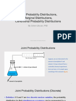 Week - 4 - Joint Probability Distributions, Marginal Distributions, Conditional Probability Distributions