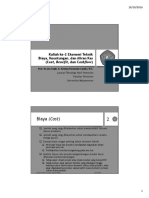 Kuliah Ke 2 Ekotek Biaya Keuntungan Dan Aliran Kas - BW PDF