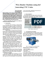 Tabletop CNC Wire Bender Machine Using DXF by Generating CNC Codes