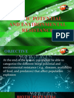 Biotic Potential and Environmental Resistance