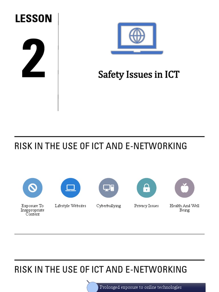 Lesson 2 Safety Issues in Ict PDF PDF Copyright Infringement
