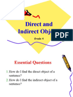 Grade 4 - Direct and Indirect Object