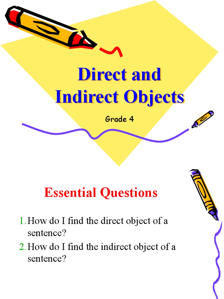 Grade 4 - Direct and Indirect Object | PDF | Plate Tectonics | Language ...