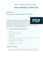 General Intact Stability Criteria For All Ships