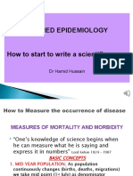 Applied Epidemiology: DR Hamid Hussain