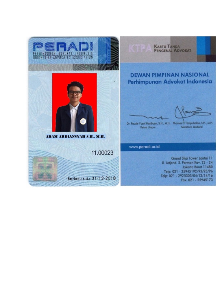 Kartu Peradi PH PDF