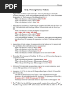 Hardy-Weinberg Practice Problems: Bio Ii Digennaro