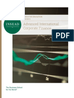 Advanced International Corporate Finance-InSEAD
