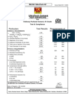 Ultratech Cement: Particulars Test Results Requirements of