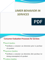 Module 3 -Consumer Behavious in Services 