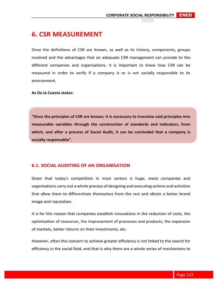 Measuring Corporate Social Responsibility | PDF | Corporate Social ...
