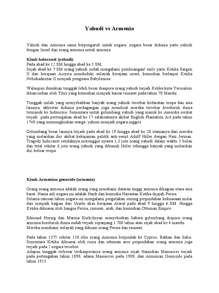 Yahudi Vs Armenia Pdf