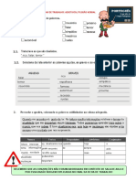 Ficha de Trabalho - Graus Dos Adjetivos e Flexão Verbal PDF