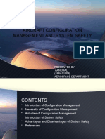 Aircraft Configuration Management and System Safety: Presented by Aanchal (18BAS1008) Aerospace Department