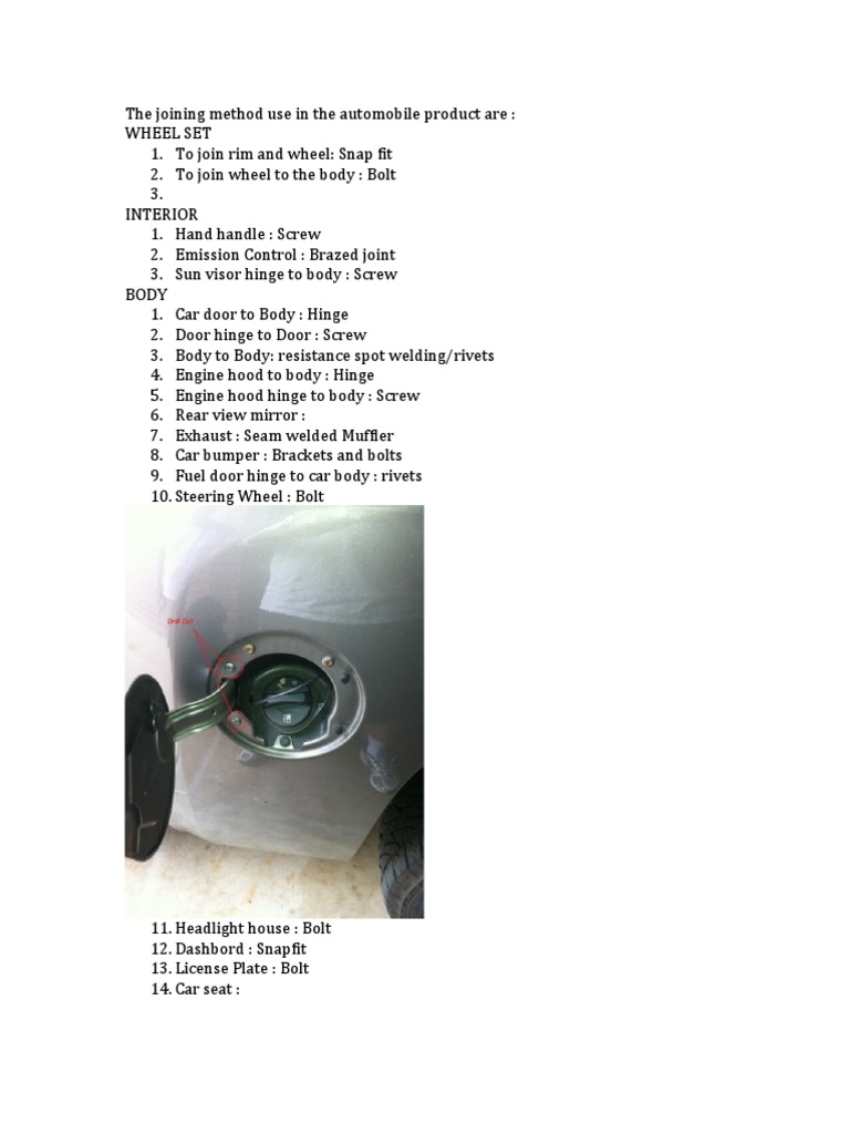 Automobile Joining Methods Explained | PDF