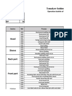 Temakaw Fashion LTD: Operation Buletin of Cura Target (100 %) 76 Target (55 %) 41 SMV 44.22 MP 56