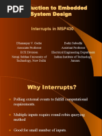 Interrupts in MSP430