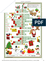 Christmas Fun - Crossword Worksheet