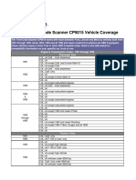 Actron Ford Code Scanner CP9015 Vehicle Coverage PDF