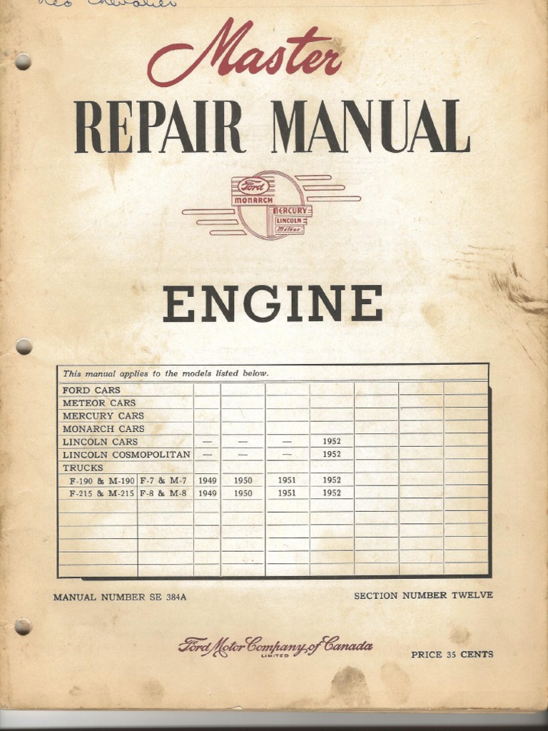 1952 GMC Truck Shop Service Repair Manual – Engine Drivetrain Wiring, Bishko OE Guide