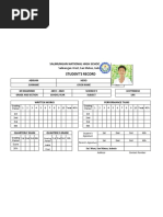 Individual Grading Sheet