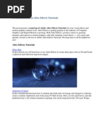 Download 50 Excellent Adobe After Effects Tutorials by ahsham SN49158818 doc pdf