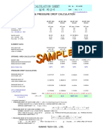 Calculation Sheet 설계 계산서: Opening Area & Pressure Drop Calculation