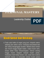 PERSONAL MASTERY DAN KEAHLIAN PRIBADI