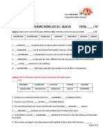 Class: ORN 03RW Academic Word List 01 – Quiz 01