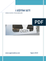 HİDROLİK EĞİTİM SETİ ÖRNEK DEVRE UYGULAMALARI - PDF