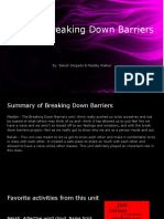 Unit 1-Breaking Down Barriers Awareness