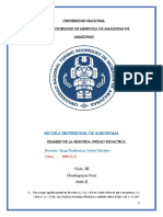 Examen de La Segunda Unidad Didactica Ing. Agronoma 2020-Ii