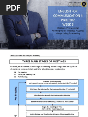 PRE-MEETING