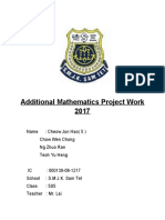Additional Mathematics Project Work 2017: Name: Cheow Jun Hao (5) Chow Wen Chong NG Zhuo Ran Teoh Yu Heng