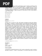 Gabarito Exercício de Fixação I