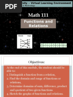 Math 111: Functions and Relations