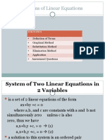 LF - System of Linear