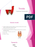 Tiroida - Explorari Functionale