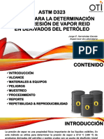 Determinación presión vapor Reid ASTM D323