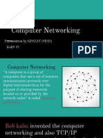 Computer Networking: Presentation by KINZAY (HND) Roll# 35