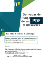 Derivadas de funções reais de variável real e aplicações