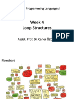 Week 4 Loop Structures: CME111 Programming Languages I