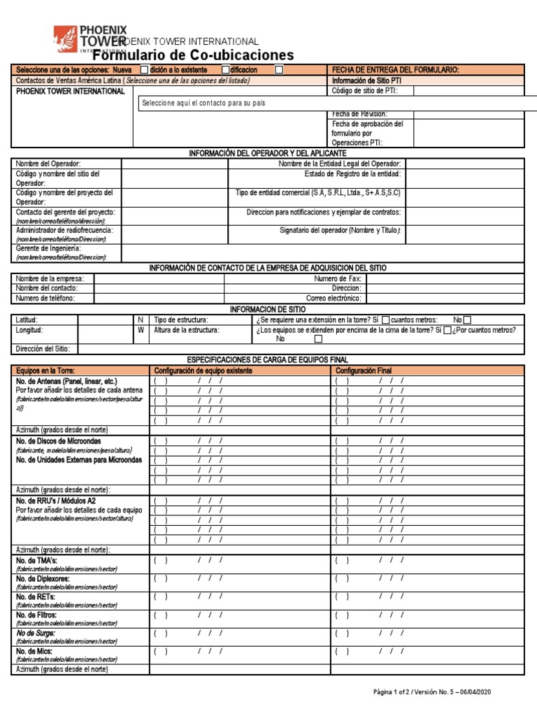 Collocation-Application - LATAM - Comments Legal PTIE - 102720 - OPS ...