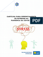 Cartilha para Gerenciamento de Estresse Na Pandemia Da Covid 19