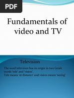 Fundamentals of Video and TV