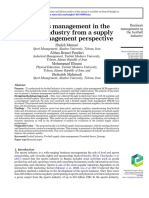 Business Management in The Football Industry From A Supply Chain Management Perspective