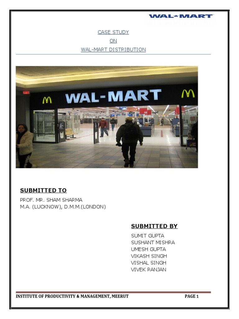 CASE STUDY wal- mart