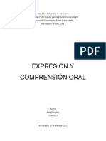 Expresión y Comprensión Oral